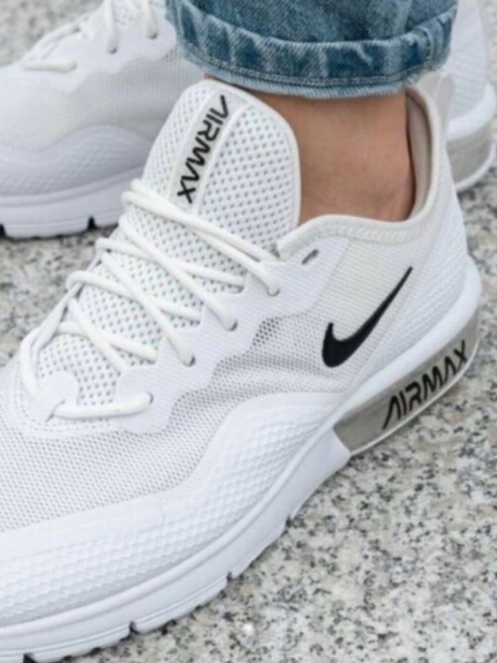Nike Air Max Sequent 4.5 Women’s White Running Shoes BQ8824